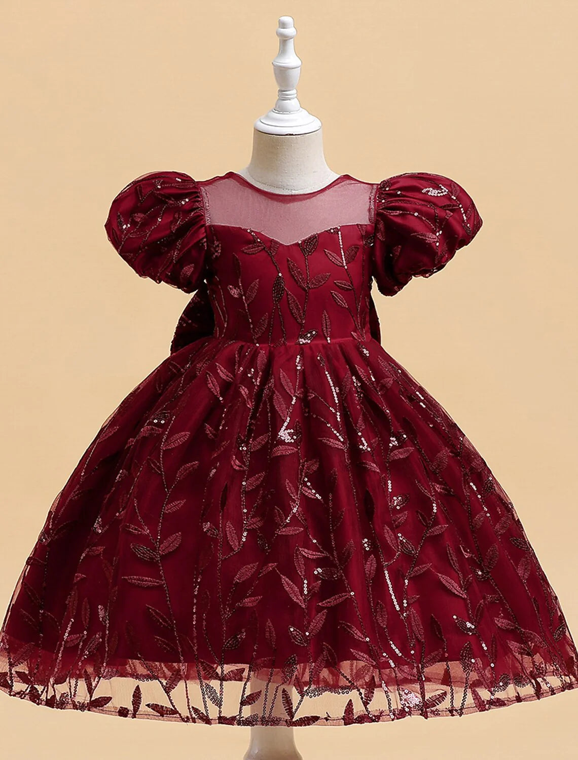 Princess Knee Length Flower Girl Dress First Communion Cute Prom Dress Polyester / Cotton Blend with Embroidery Neutral Elegant Fit 3-16 Years