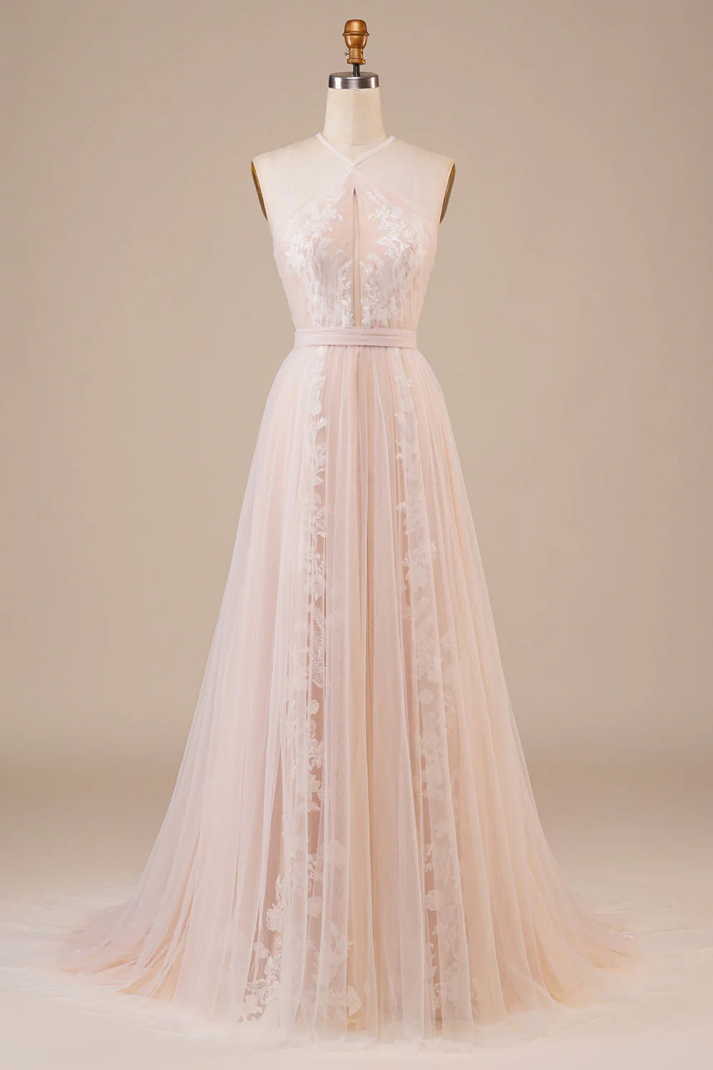 Tulle Wedding Dress with Appliques