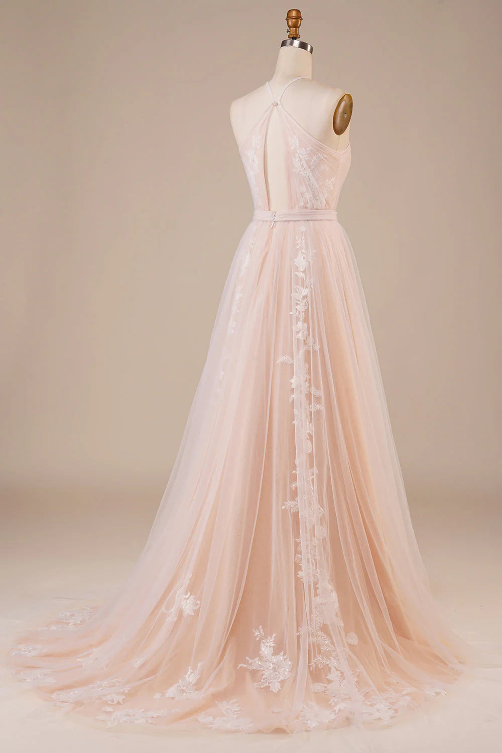 Tulle Wedding Dress with Appliques