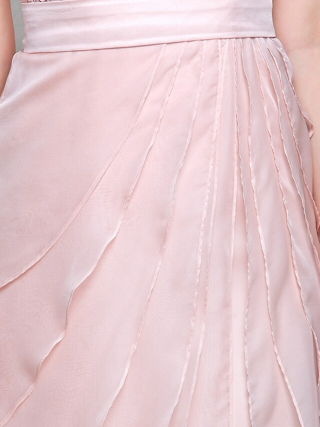 Mother of the Bride Dress Jewel Neck Floor Length Chiffon Lace Short Sleeve with Lace Ruffles