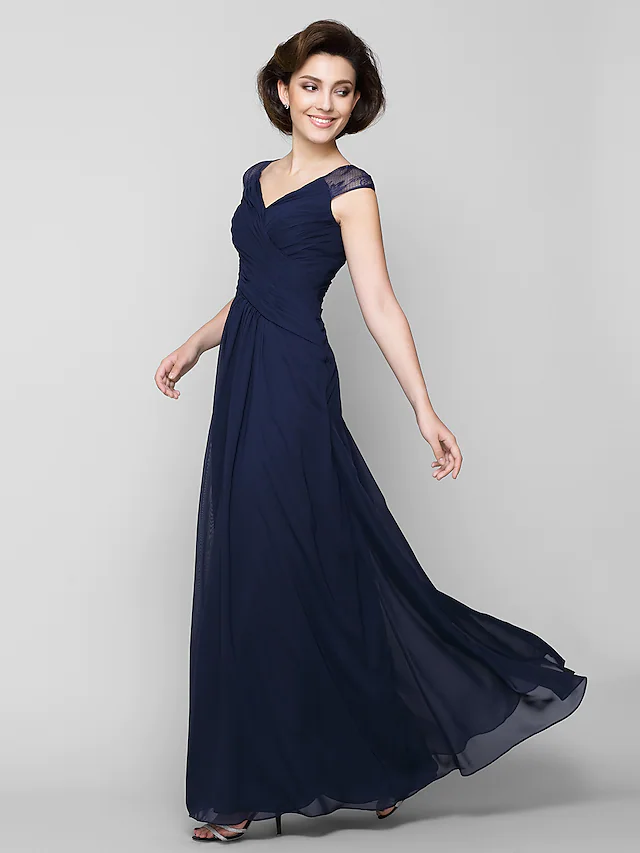 Back view of the A-Line dress showing lace criss-cross detail.