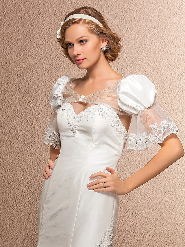 Detail of the court train on a wedding gown.