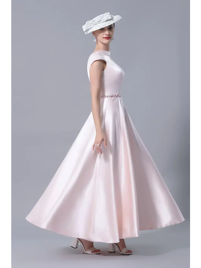 Back view of the A-Line Mother of the Bride Dress.