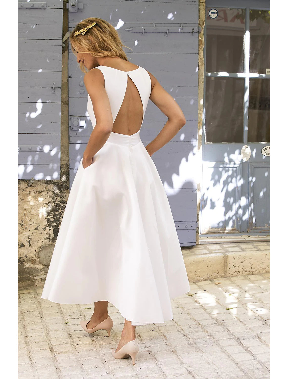 A Line Semi Formal Party Dress Wedding Guest Dress White Long Maxi Dre BL Dress A Line Semi Formal Party Dress Wedding Guest Dress White Long Maxi Dre BL Dress