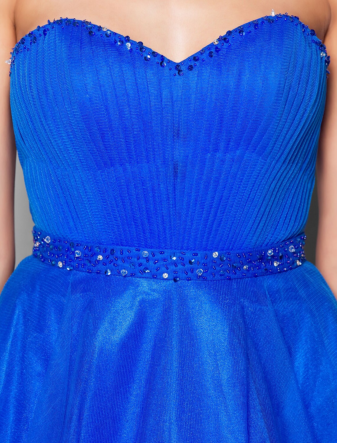 Ball Gown Lace Up Dress Formal Evening Floor Length Sleeveless Sweetheart Tulle with Beading Draping